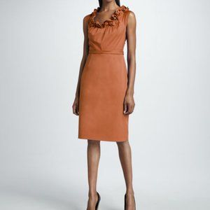 Elie Tahari Roxana Ruffle-Trim Dress (size 0)